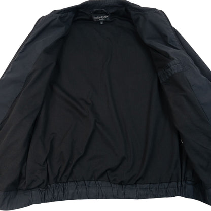 Vintage 2000s YSL Yves Saint Laurent Zip Up Jacket in black, photo 4