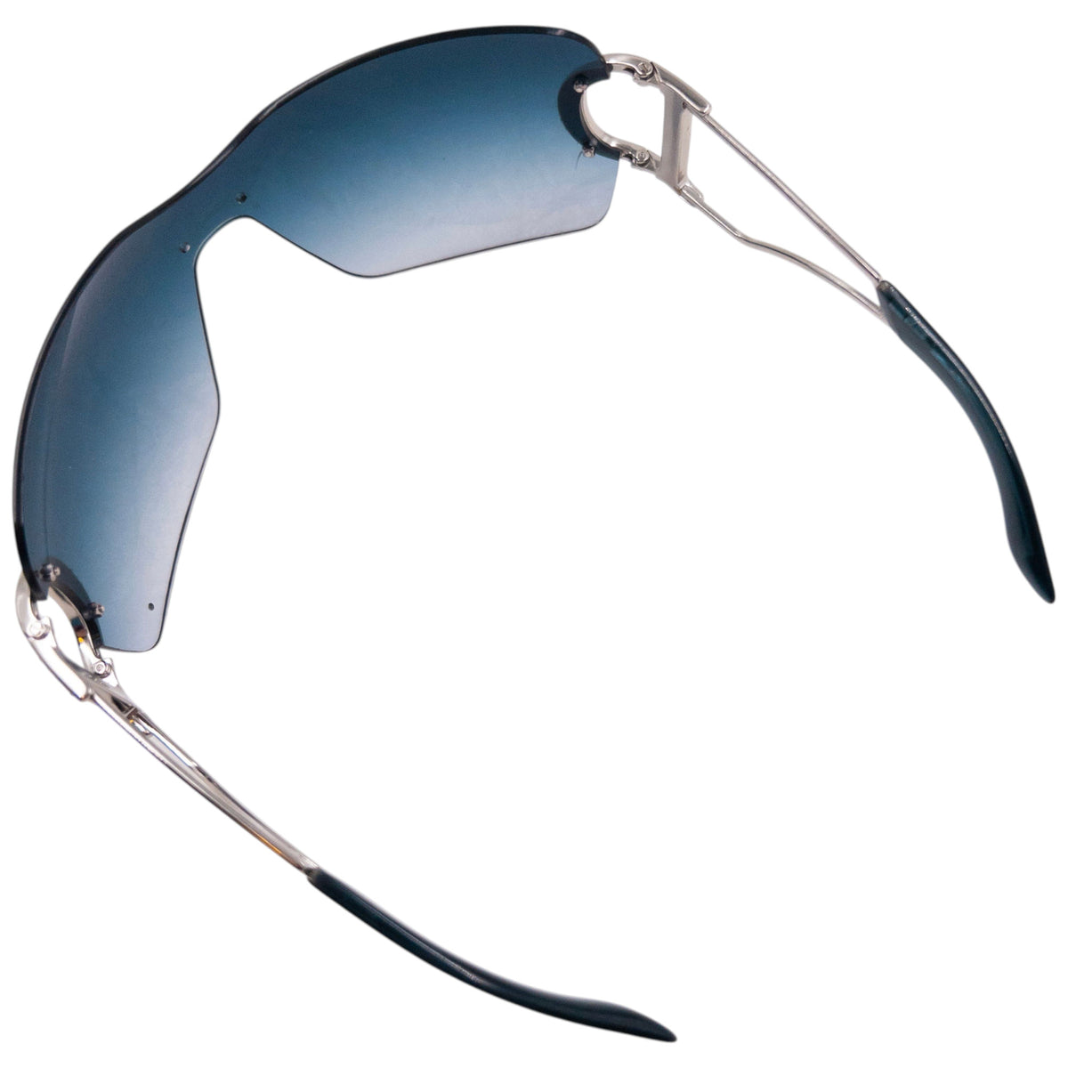 Vintage 2000s Dior Swarovski DIORLY 1 randloze zonnebril