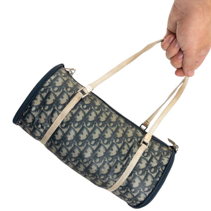 Vintage Dior Monogram Packable Barrel Shoulder Bag
