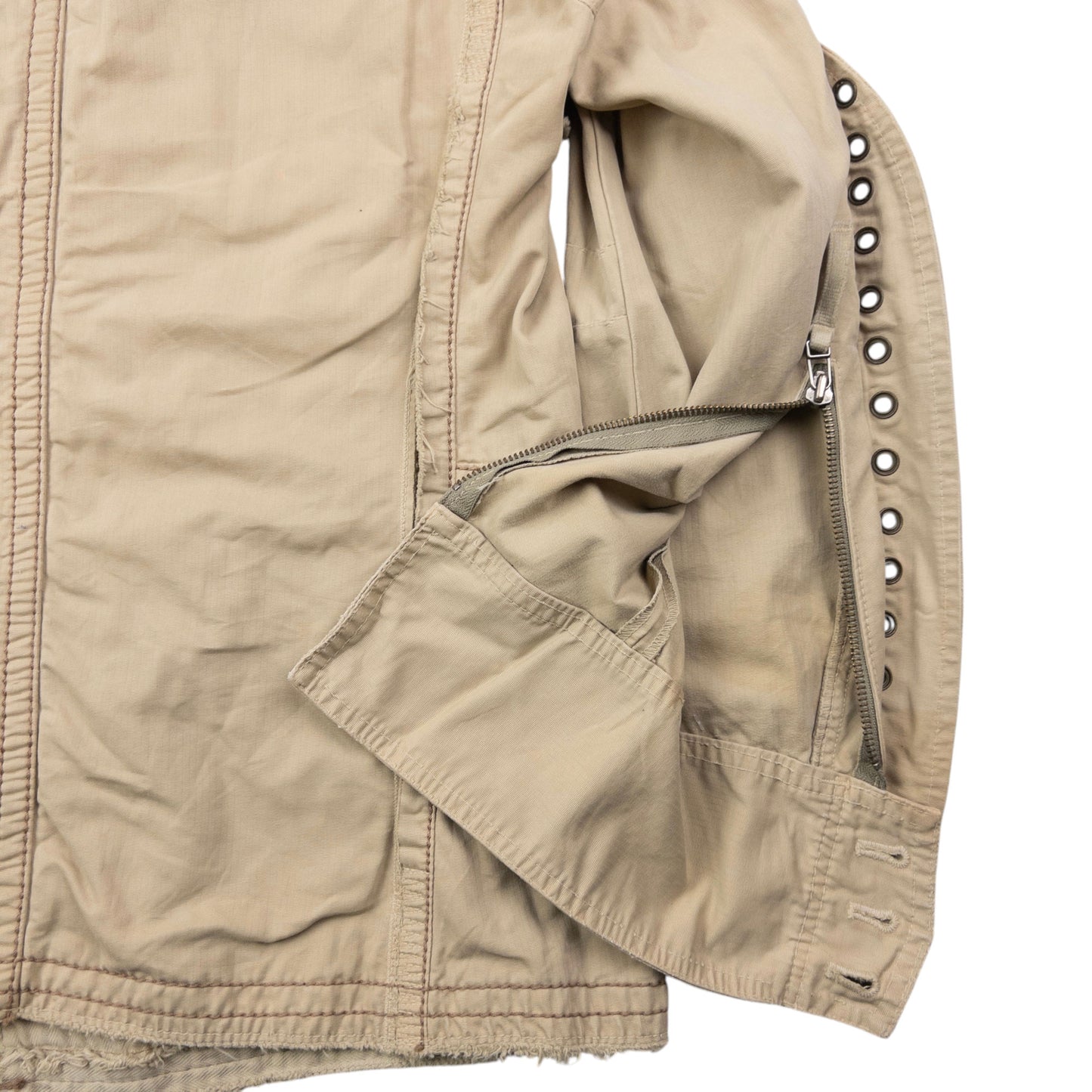 Vintage 2000s Marithe + Francois Girbaud Button Up Eyelet Jacket Womens Size L