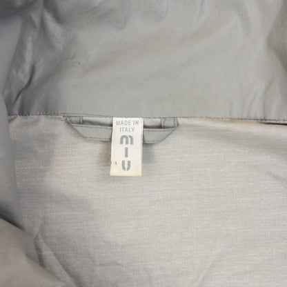 Vintage 1999 Miu Miu Asymmetric Q Zip Jacket in grey, photo 4
