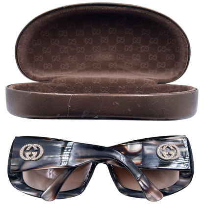 Vintage 2000s Gucci Diamonte Pattern Sunglasses