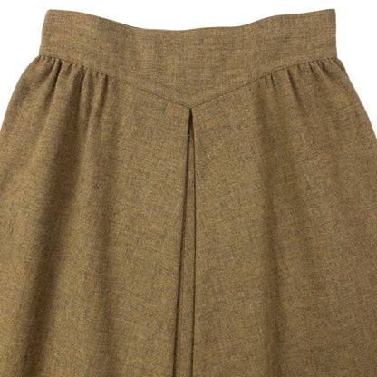 Vintage 80s Issey Miyake Pleated Wool Wrap Skirt Womens Size W25