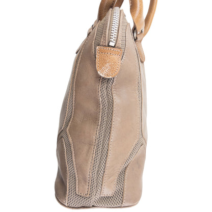 Vintage 90s Jean Paul Gaultier Leather Mesh Handbag