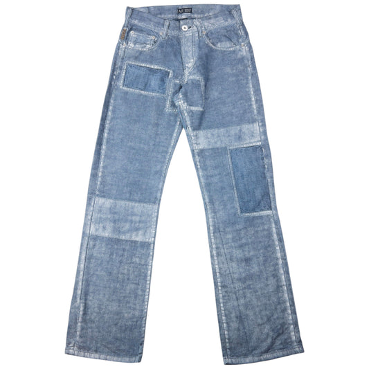 Vintage 2000s Armani Jeans Patchwork Denim Jeans Size W29