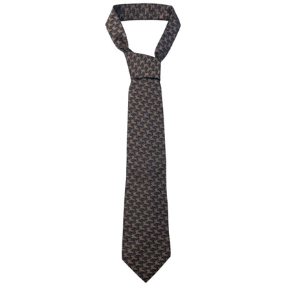 Vintage 2000s Burberry Monogram Silk Tie