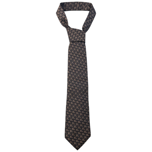 Vintage 2000s Burberry Monogram Silk Tie