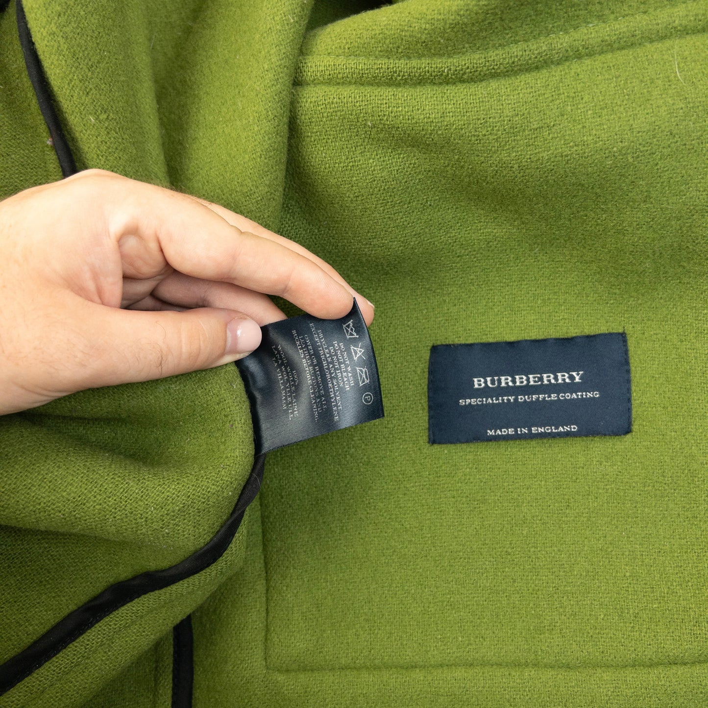 Vintage 2000s Burberry Wool Duffle Jacket Size XL