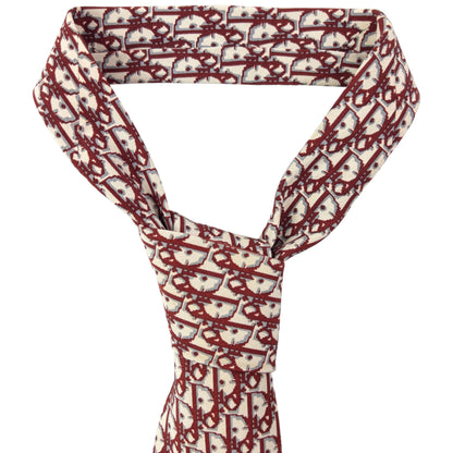 Vintage 90s Dior Monogram Silk Tie