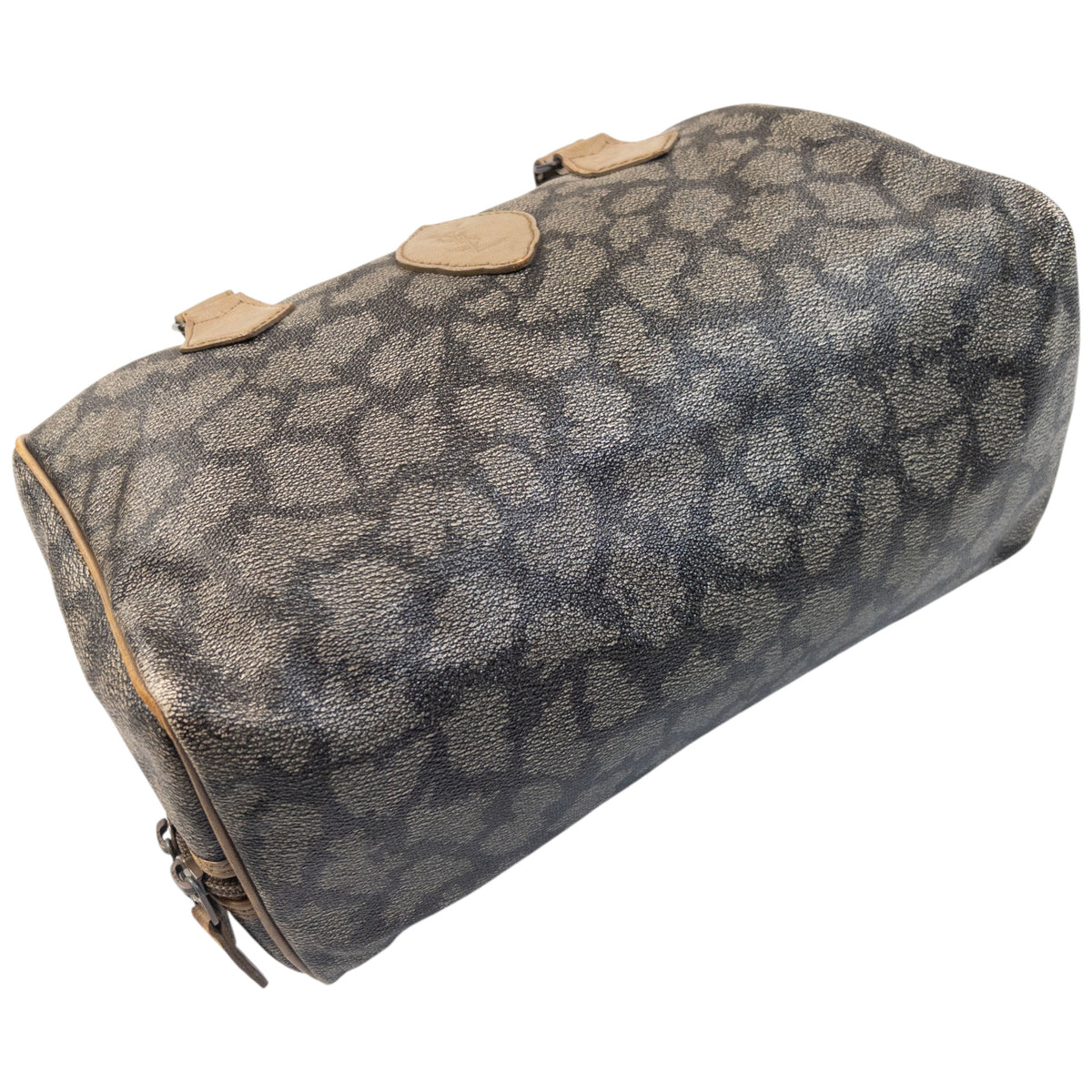 Vintage 80s YSL Yves Saint Laurent Pattern Leather Handbag