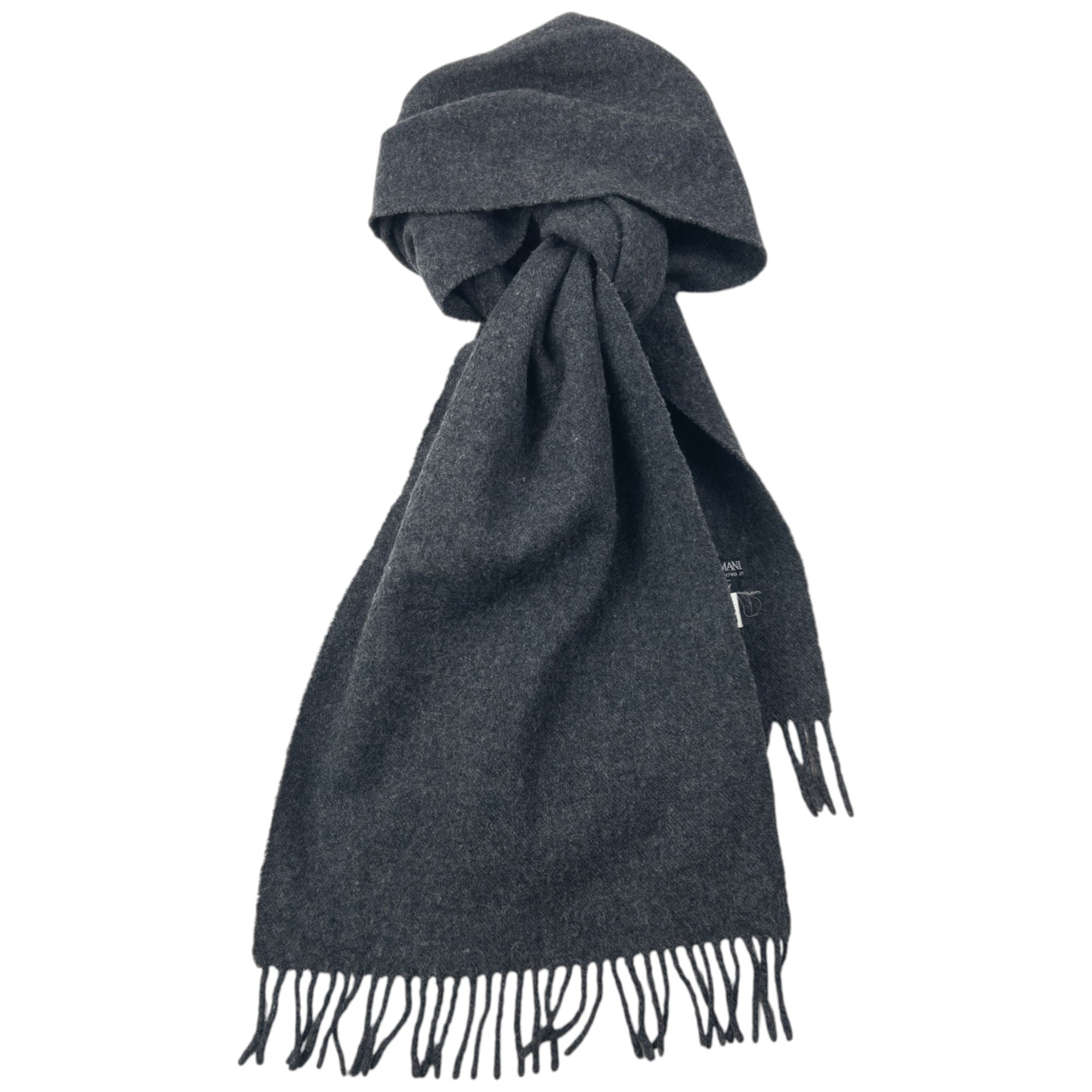 Vintage 80s Giorgio Armani Wool Tassel Scarf