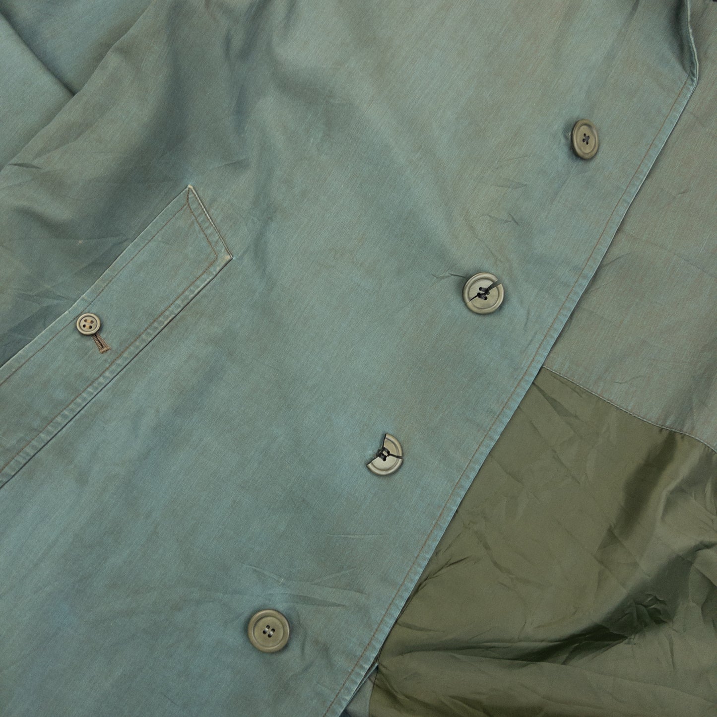 Vintage 90s Burberry Iridescent Trench Jacket Size M
