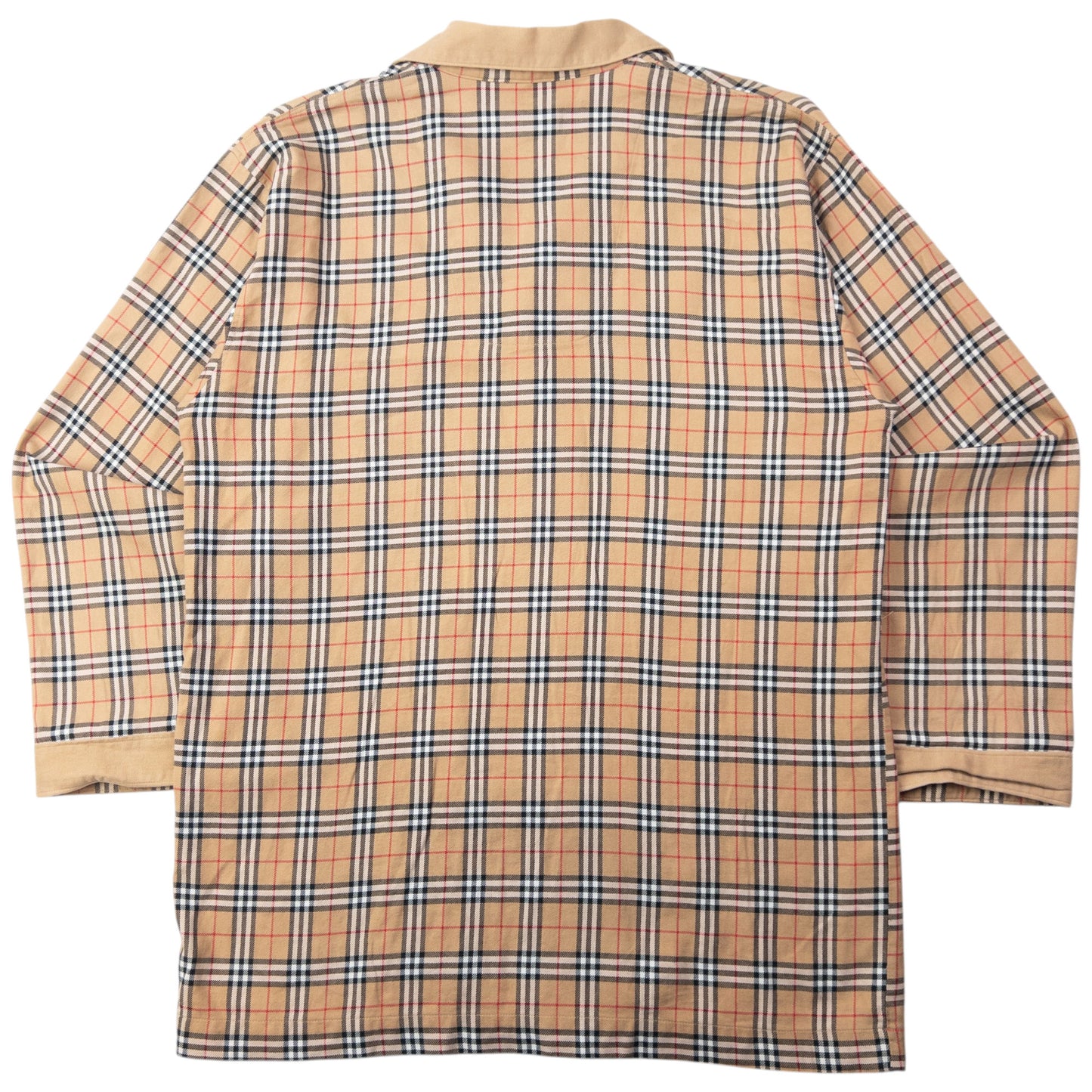 Vintage 90s Burberry Nova Check Long Sleeve Button Up Shirt Size M