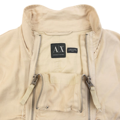Vintage 2000s Armani Exchange Double Zip Ruched Jacket Womens Size M