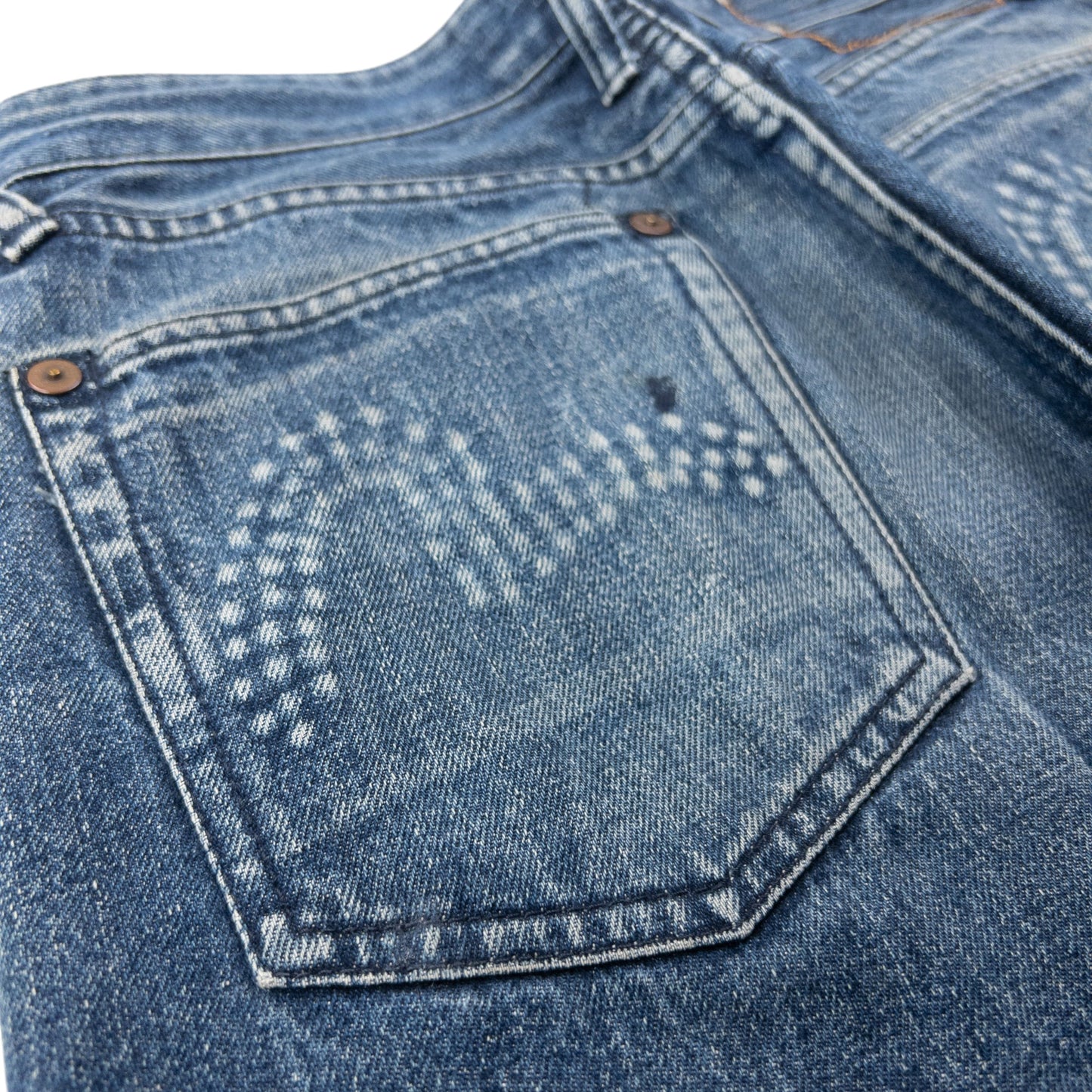 Vintage 2000s Evisu Embossed Double Gull Japanese Denim Jeans Size W30