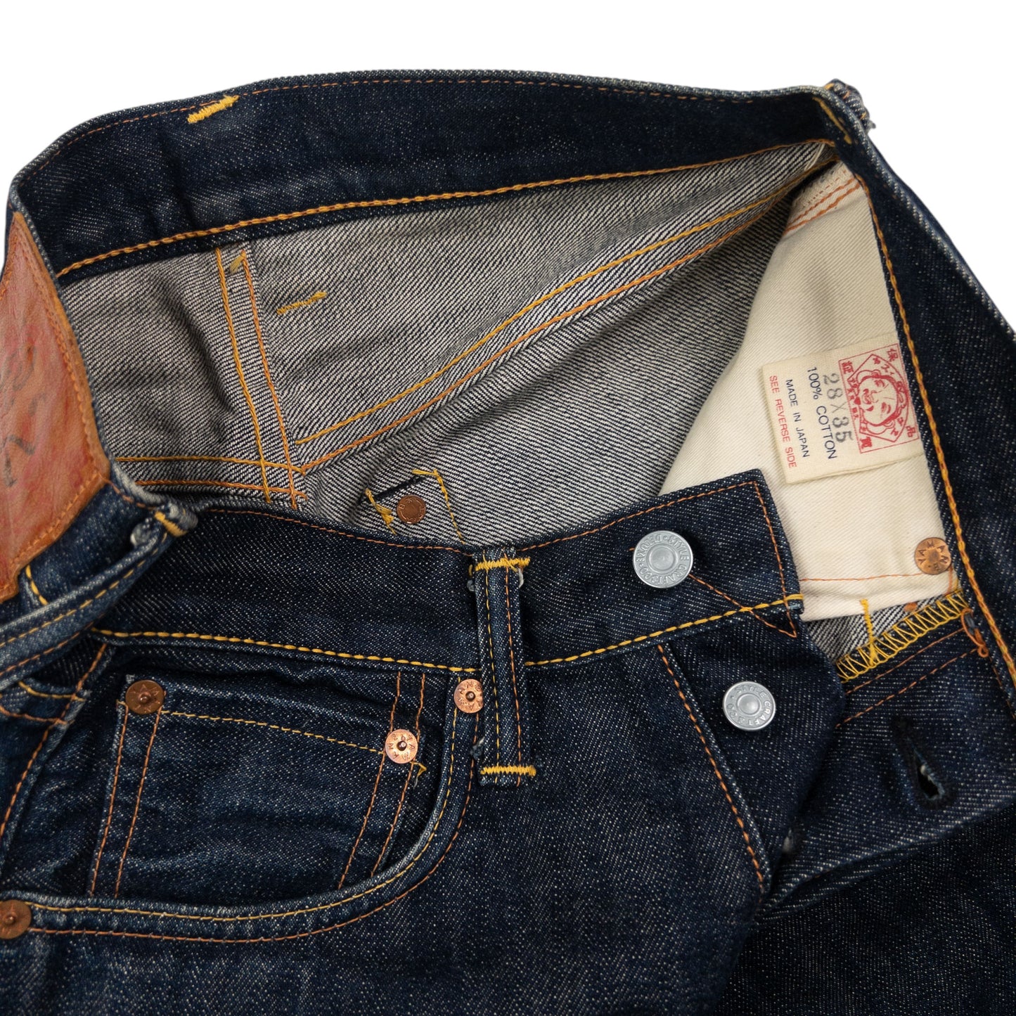 Vintage Evisu Painted Daicock Japanese Denim Jeans Size W26
