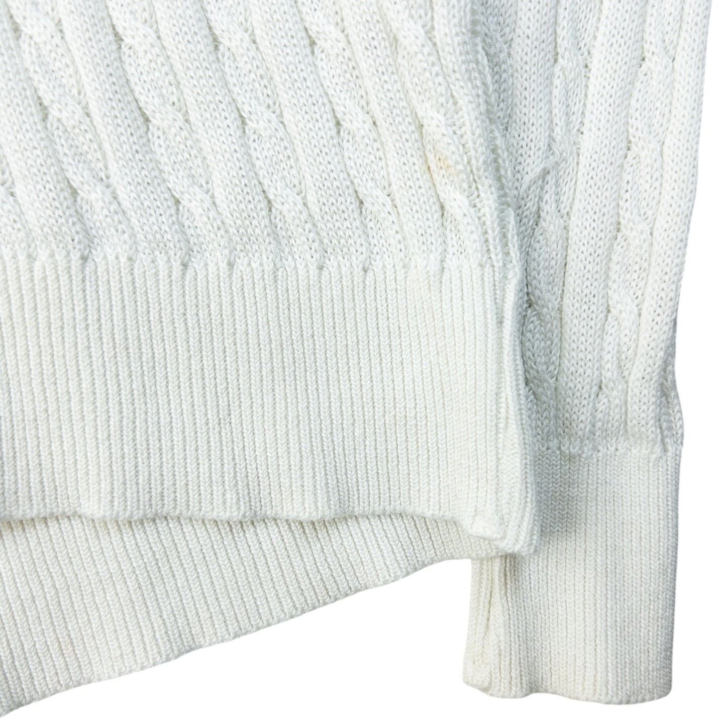 Vintage 90s Burberry Cable Knit Jumper Womens Size S