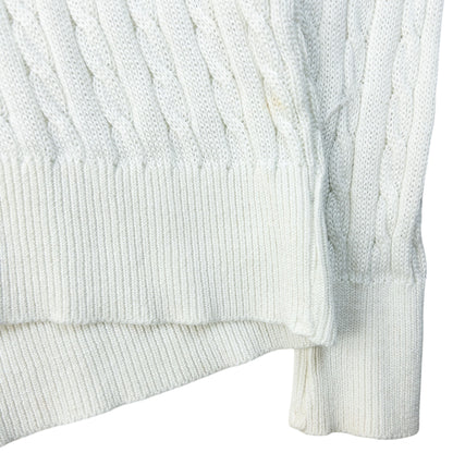 Vintage 90s Burberry Cable Knit Jumper Womens Size S