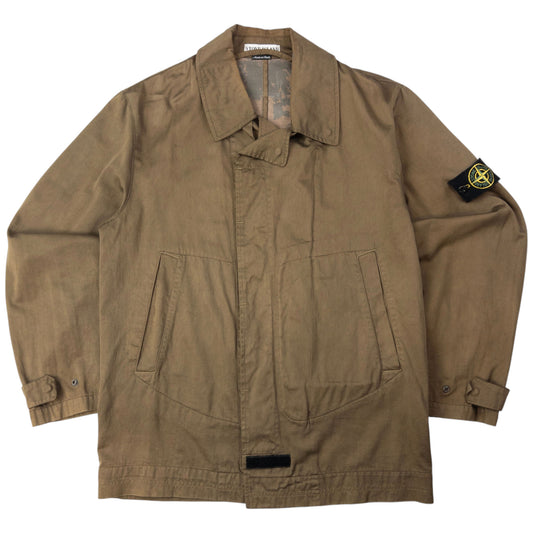 Vintage Stone Island Raso Gommato Zip Up Jacket Size M