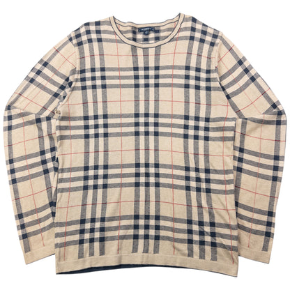 Vintage 2000s Burberry Nova Check Jumper Size M