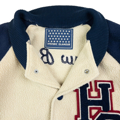 Vintage Hysteric Glamour Straw Berries Fleece Varsity Jacket Womens Size S