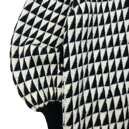 Vintage 80s YSL Yves Saint Laurent Geometric Wool Knit Jacket Size S