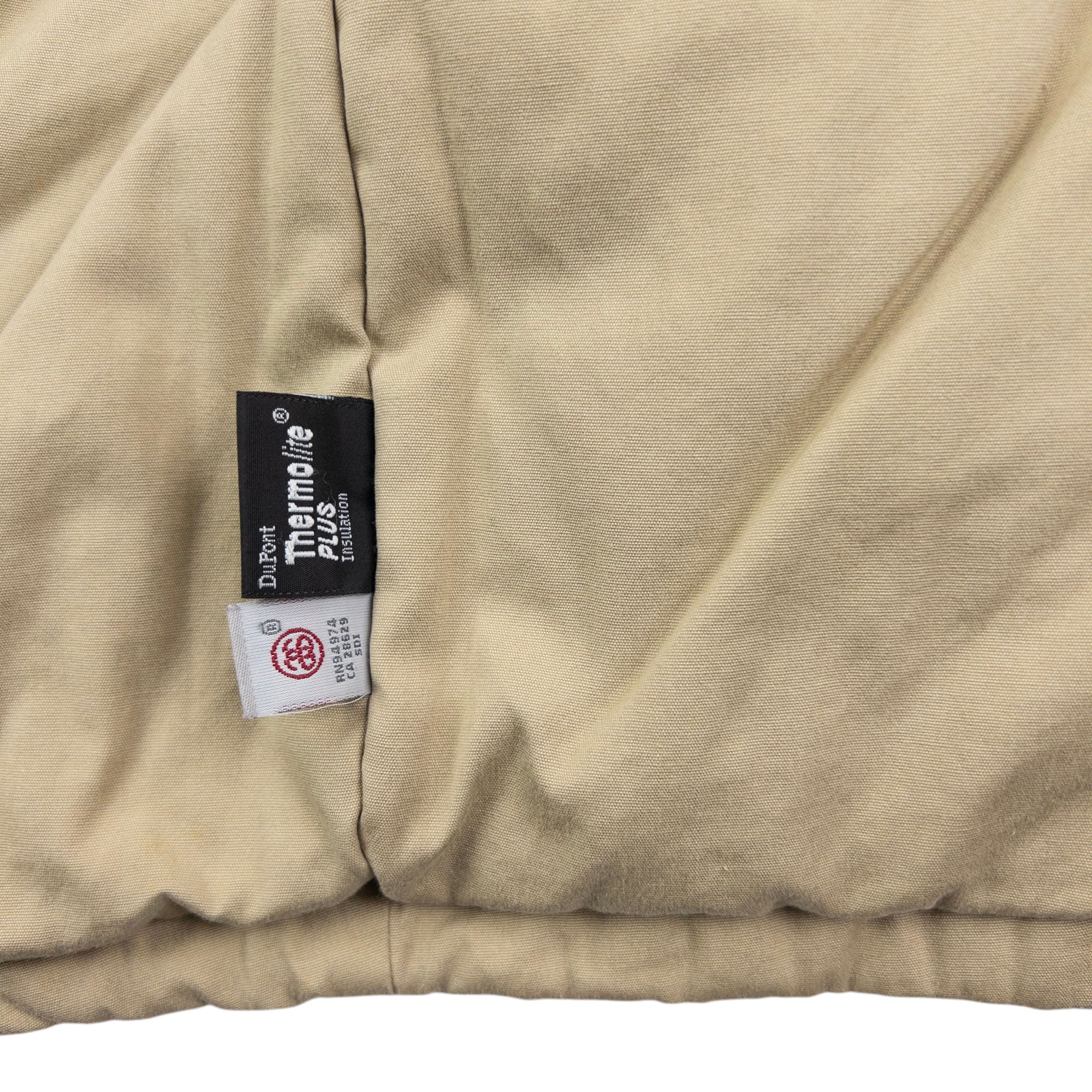 Vintage Stussy Fur Hood Padded Zip Up Jacket Size L