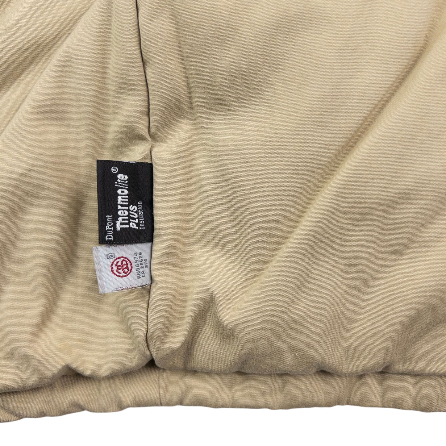 Vintage Stussy Fur Hood Padded Zip Up Jacket Size L