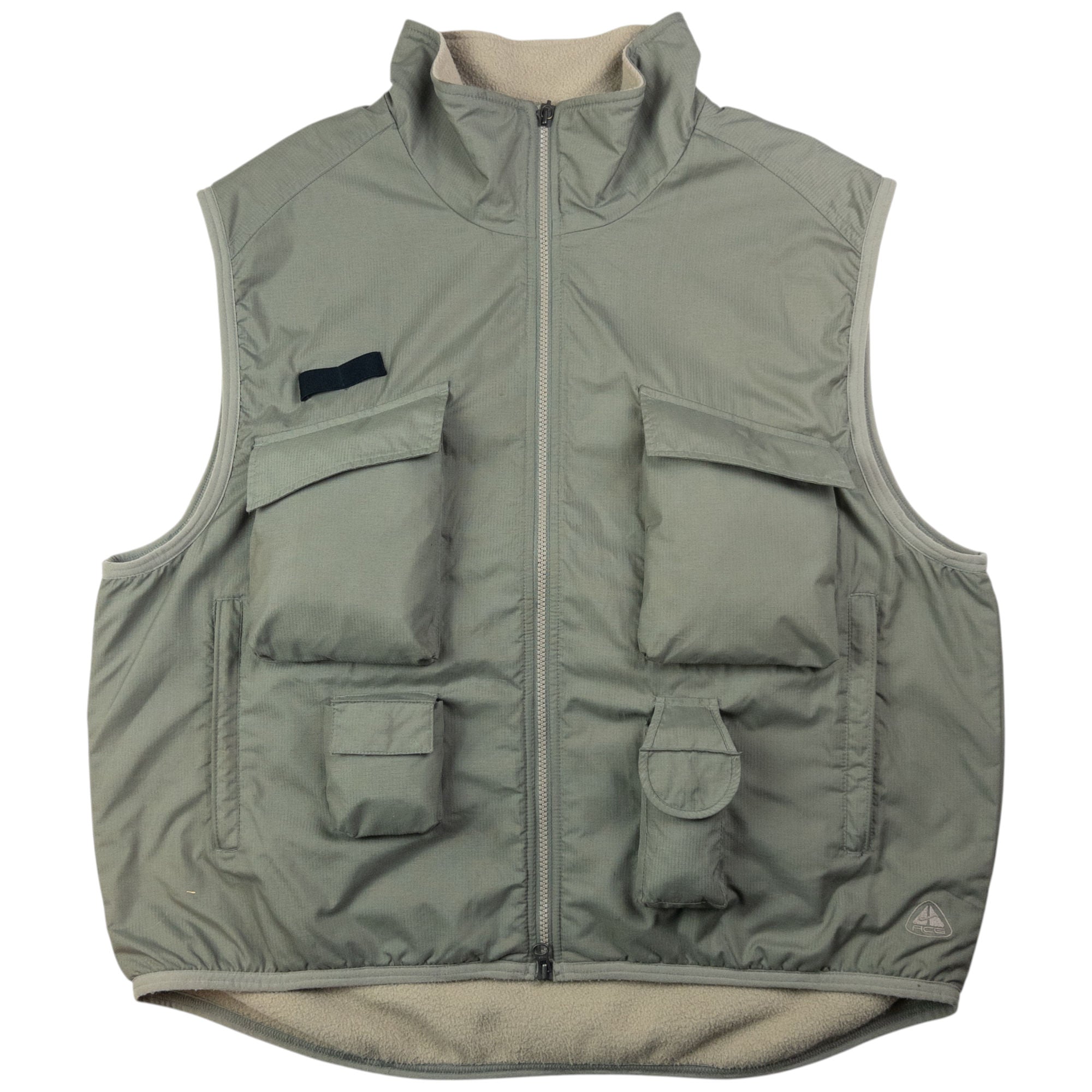 Vintage Nike ACG Fleece Lined Cargo Gilet Size XL