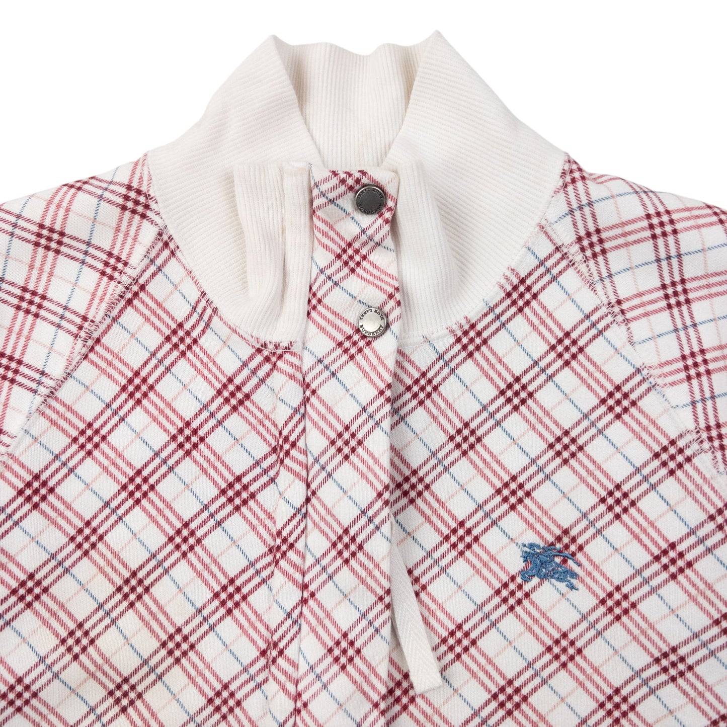 Vintage 2000s Burberry Blue Label Nova Check Zip Up Sweatshirt Womens Size S