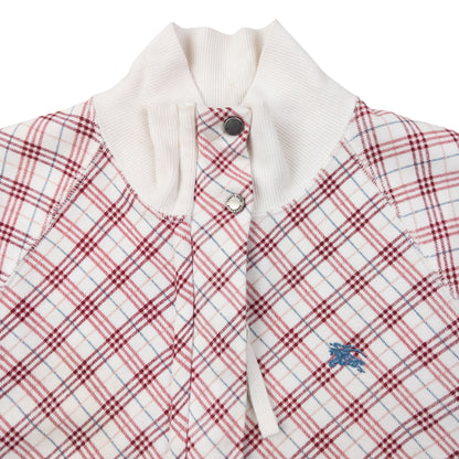 Vintage 2000s Burberry Blue Label Nova Check Zip Up Sweatshirt Womens Size S