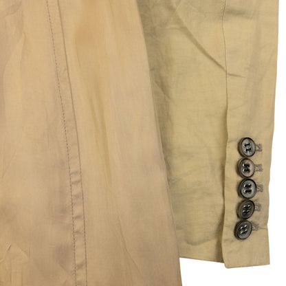 Vintage 2000s Dries Van Noten Longline Linen Jacket Womens Size M