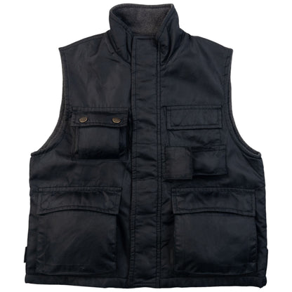Vintage 80s CP Company Fleece Lined Cargo Gilet Womens Size S