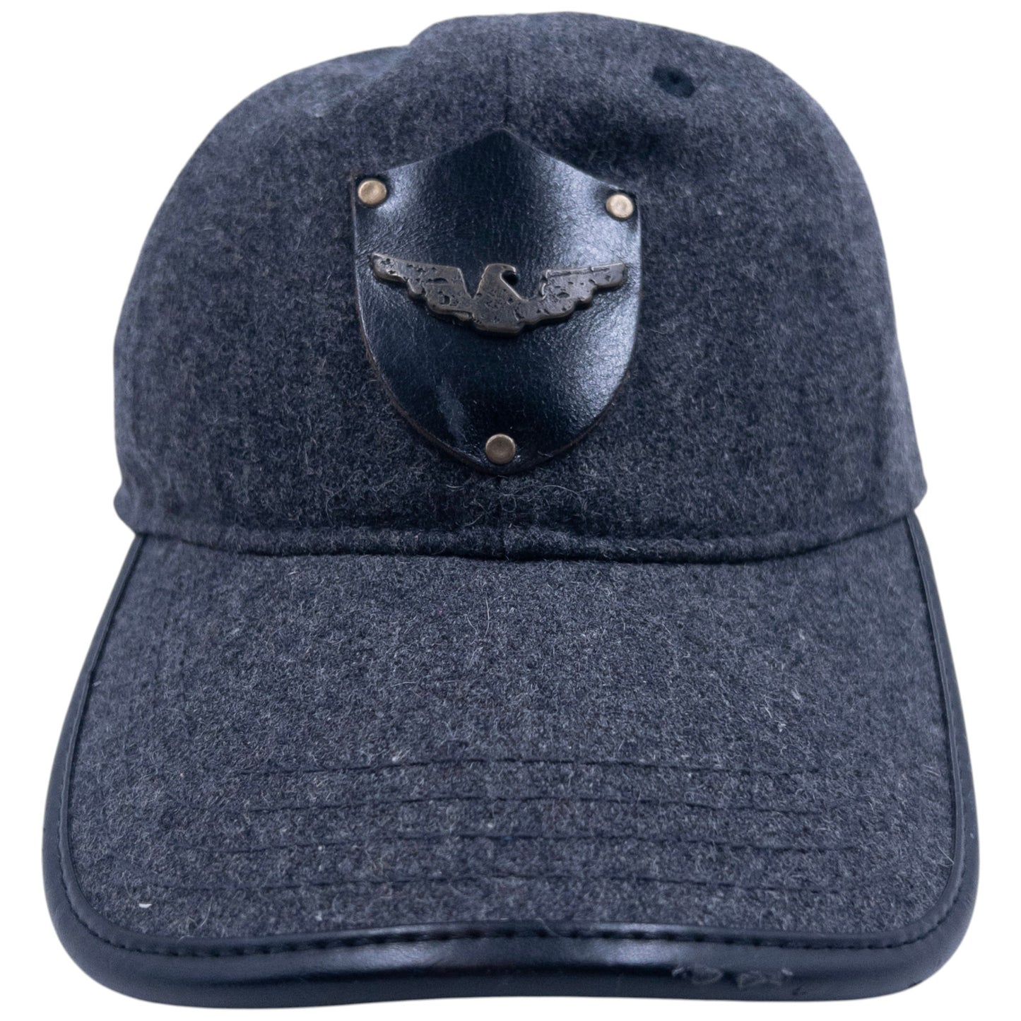 Vintage Armani Jeans Leather Logo Hat