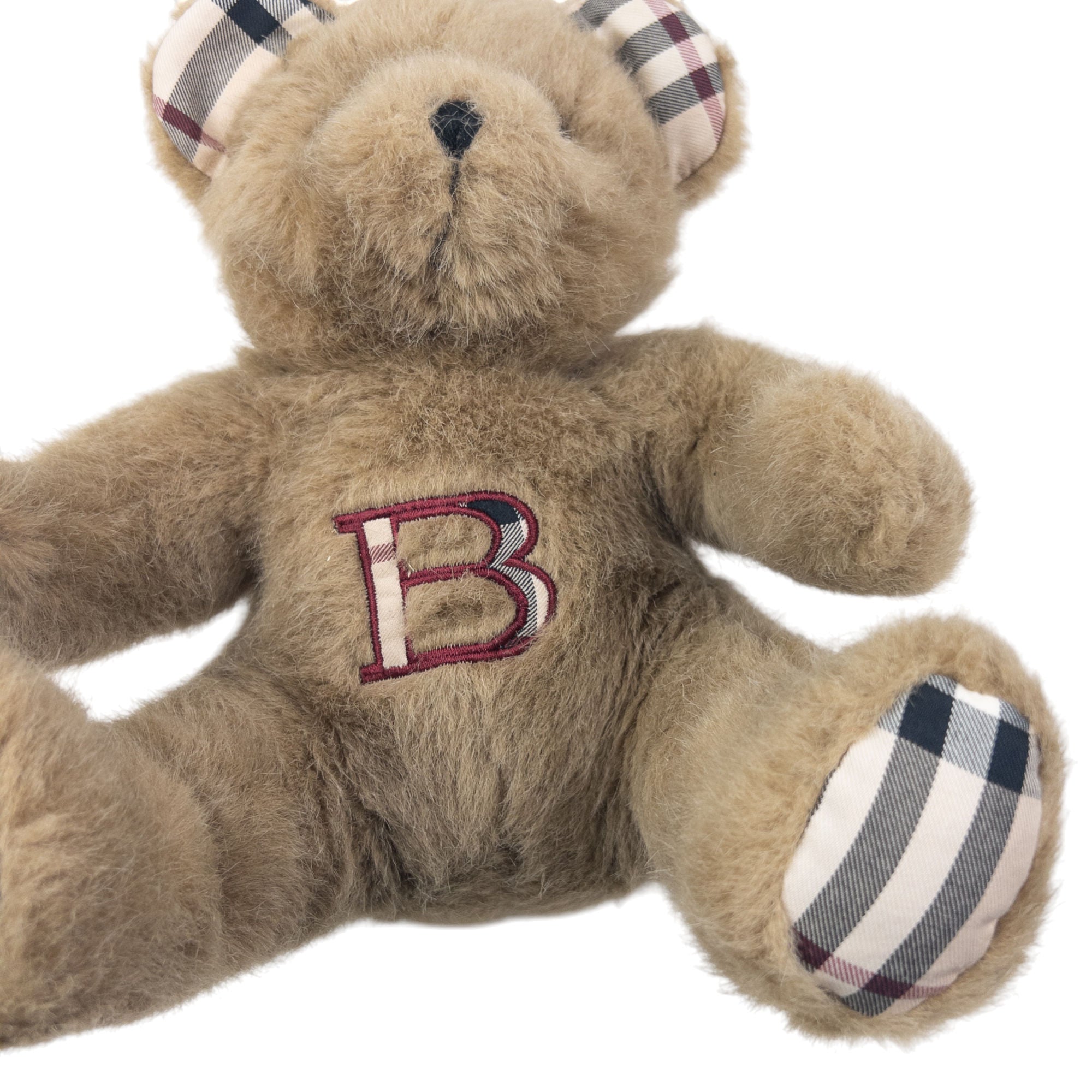 Vintage 90s Burberry Nova Check Teddy Bear