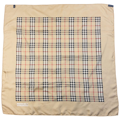 Vintage 90s Burberry Nova Check Silk Scarf