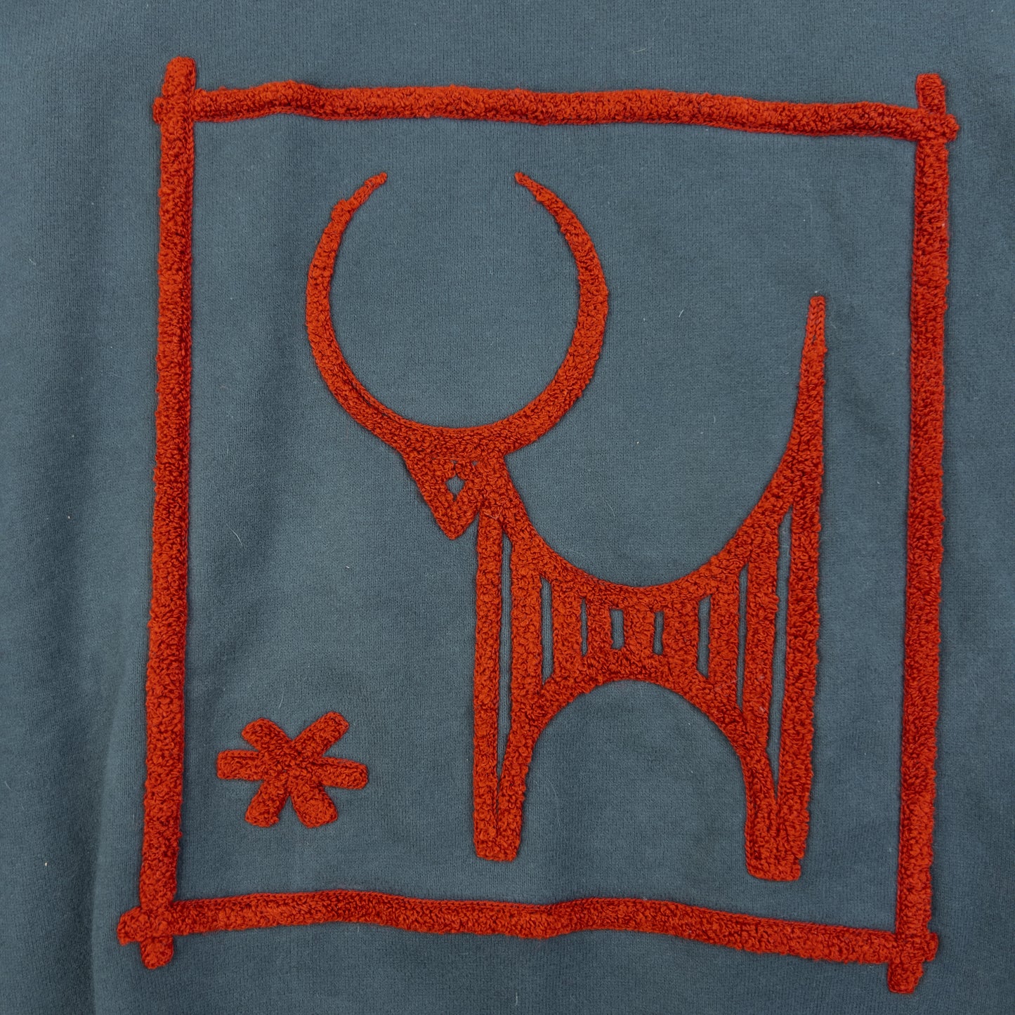 Vintage 90s YSL Yves Saint Laurent Applique Sweatshirt Size S