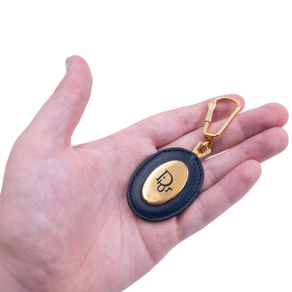 Vintage 90s Dior Leather Keychain
