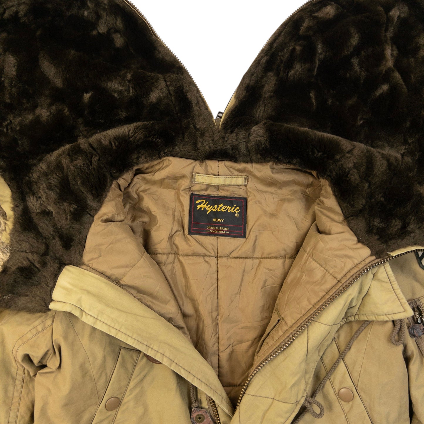 Vintage 90s Hysteric Glamour Fur Hood Cape Jacket Womens Size M