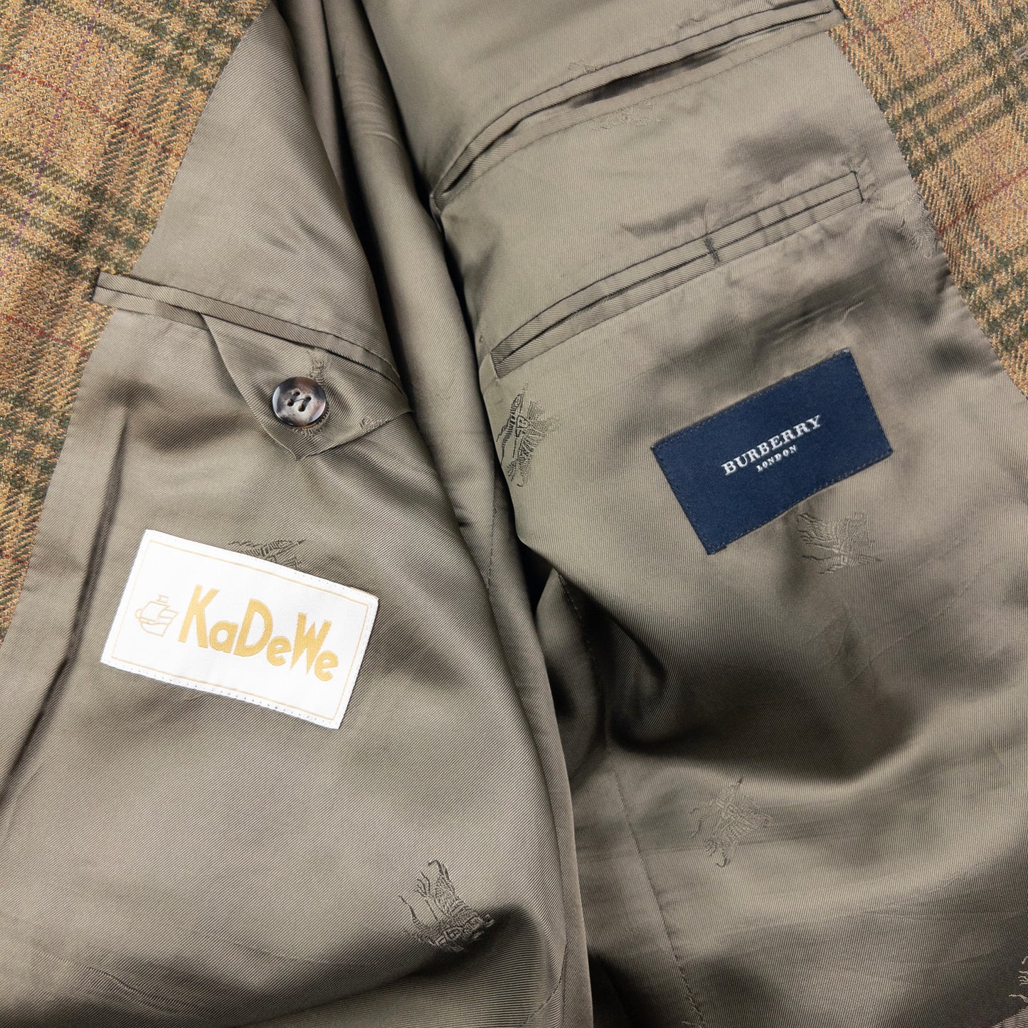 Vintage 2000s Burberry Nova Check Button Up Blazer Jacket Size M