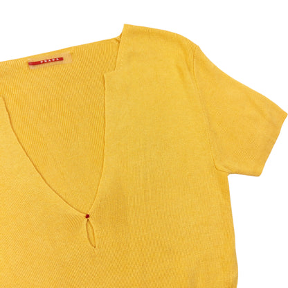 Vintage 2000s Prada Silk Cashmere Knit Top Womens Size M