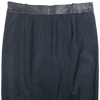 Vintage 90s Gucci By Tom Ford Leather Waist Skirt Womens Size W27