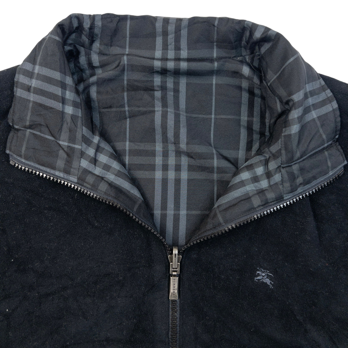 Vintage 2000s Burberry Nova Check Reversible Fleece Jacket Size M