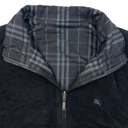 Vintage 2000s Burberry Nova Check Reversible Fleece Jacket Size M