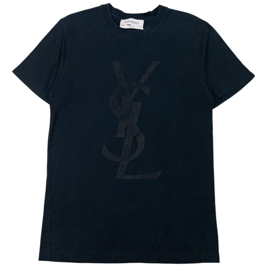 Vintage 2000s YSL Yves Saint Laurent By Tom Ford T Shirt in black (cotton), logo graphic