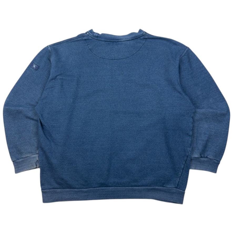 Vintage Burberry Blues Embroidered Sweatshirt Size L