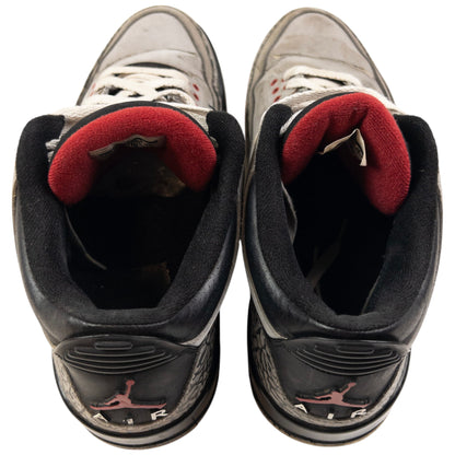 Vintage Nike Air Jordan 3 Retro Stealth Trainers Size UK 10