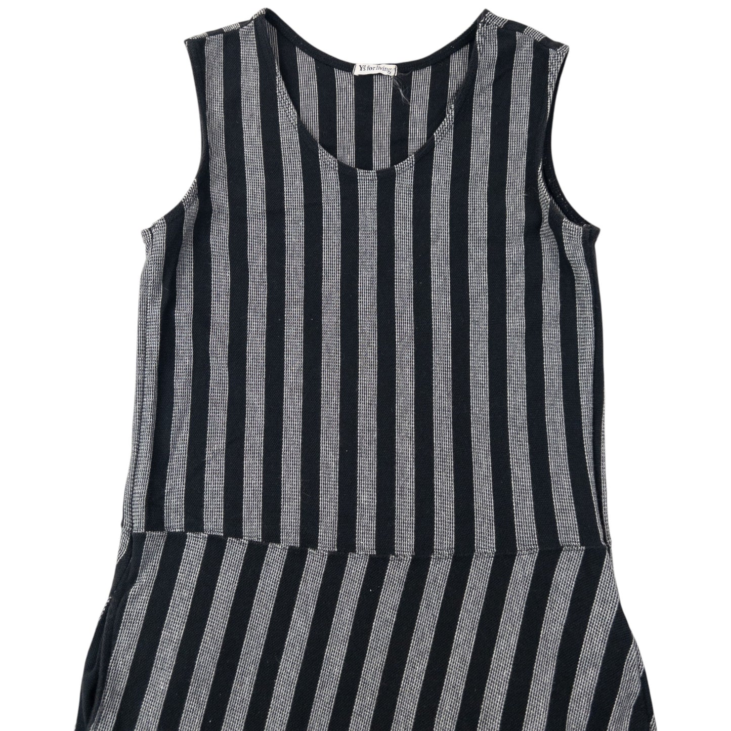 Vintage 90s Yohji Yamamoto Striped Maxi Dress Womens Size M