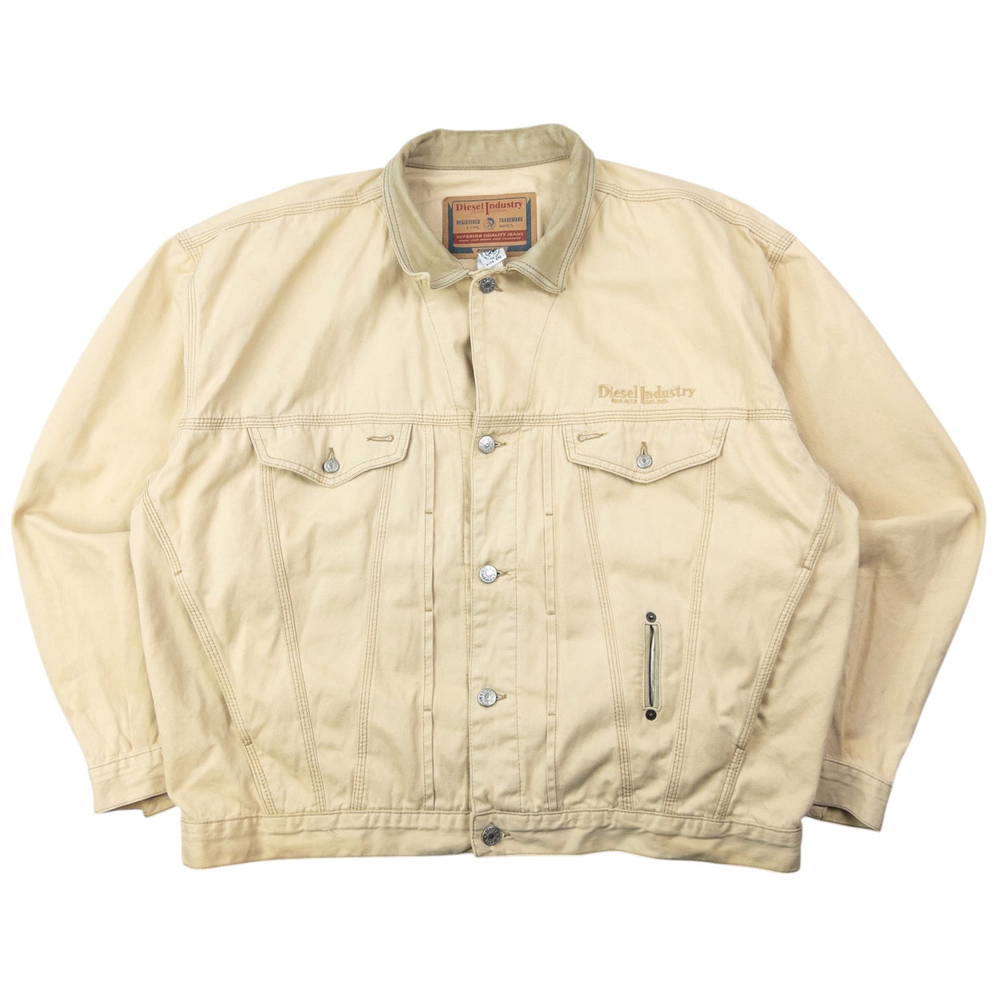 Vintage 2000s Diesel Industry Button Up Jacket Size XXL