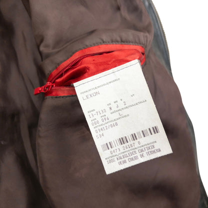 Vintage 90s Hugo Boss Zip Up Leather Jacket Size S